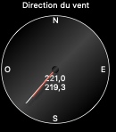 Wind direction gauge