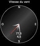 Wind run gauge